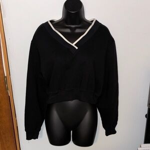 NWOT PINK Victoria's Secret Cropped Sweatshirt